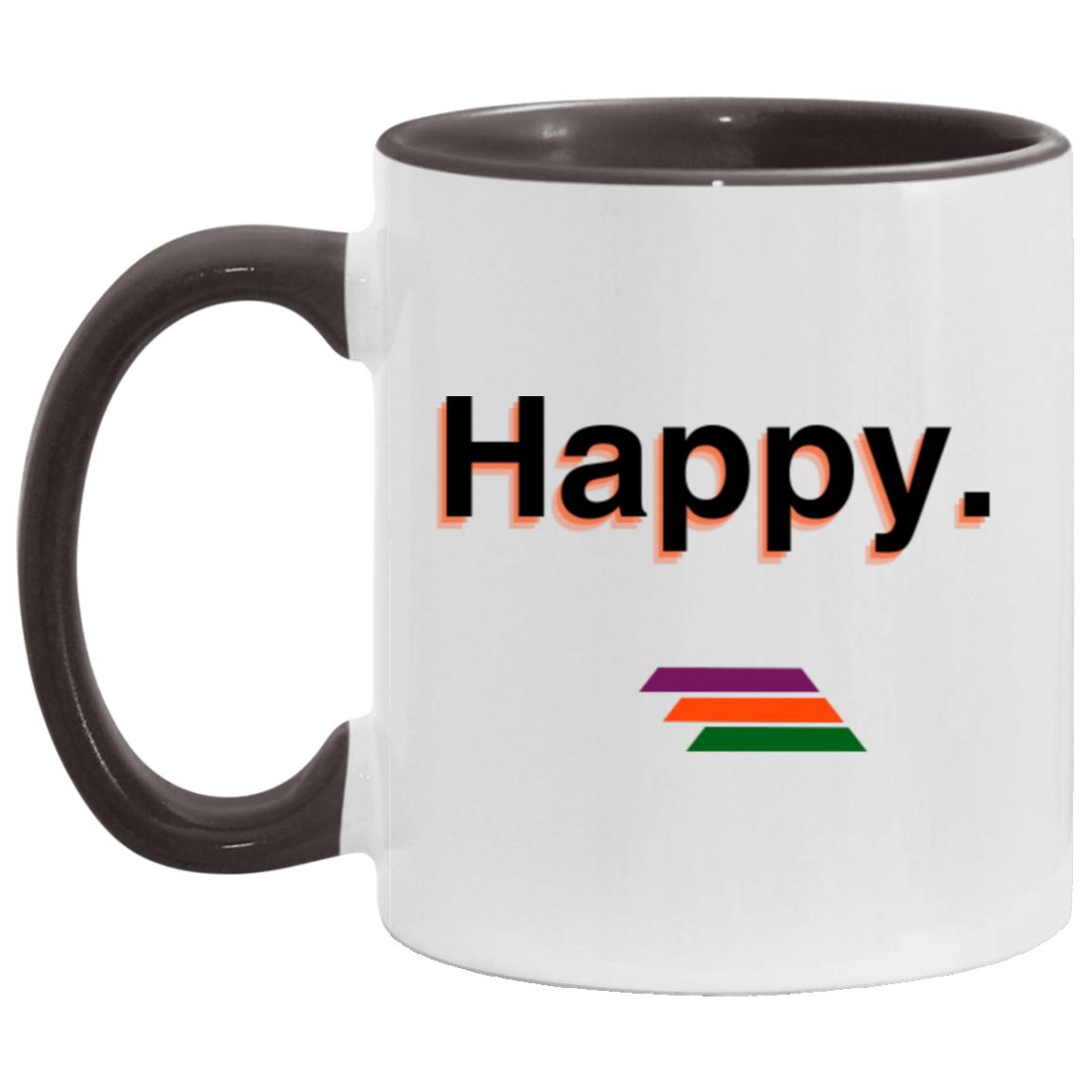 "Happy." Coffee Cups | BetterSaid.co