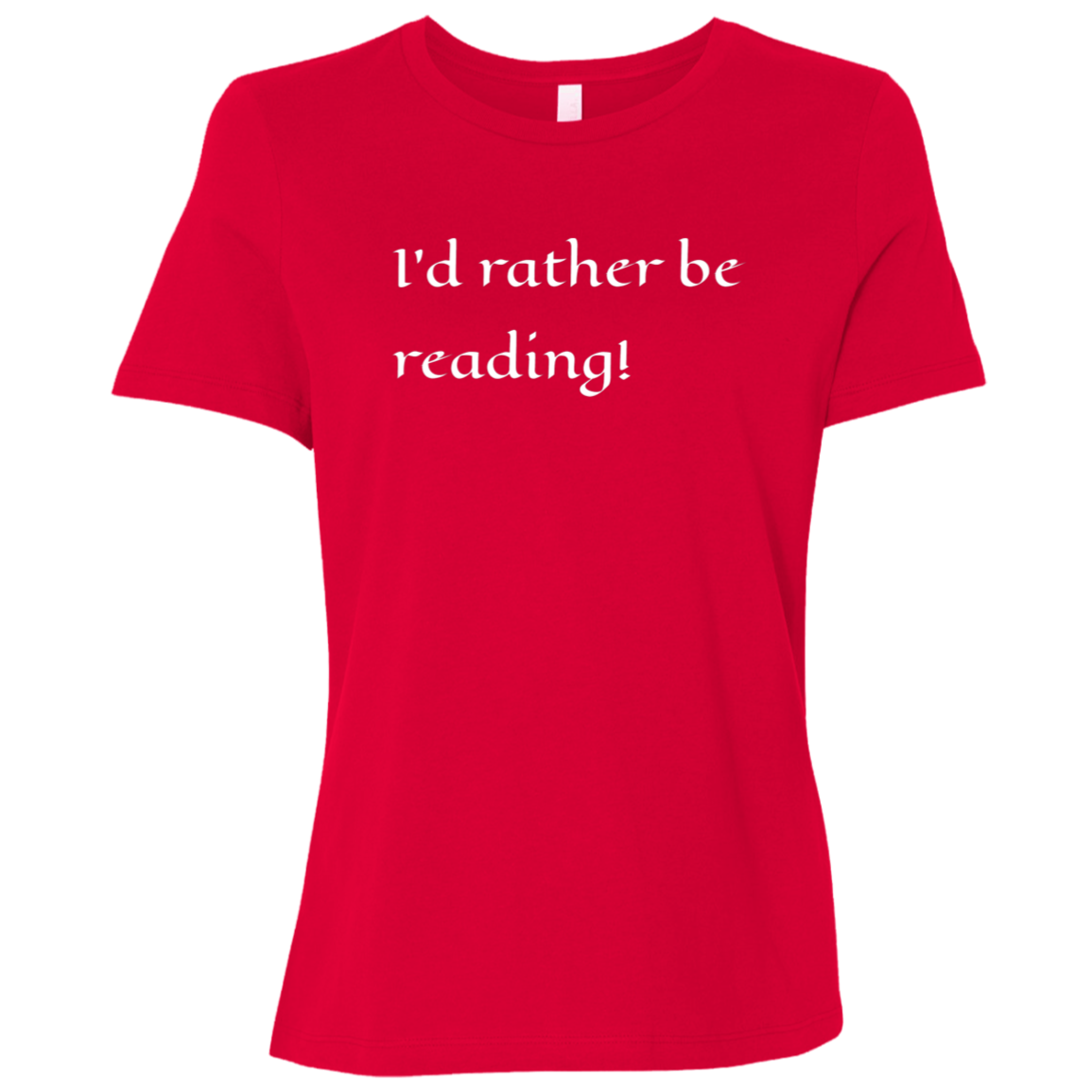 "Happy Reading" Womens Relaxed T-shirt | BetterSaid.co