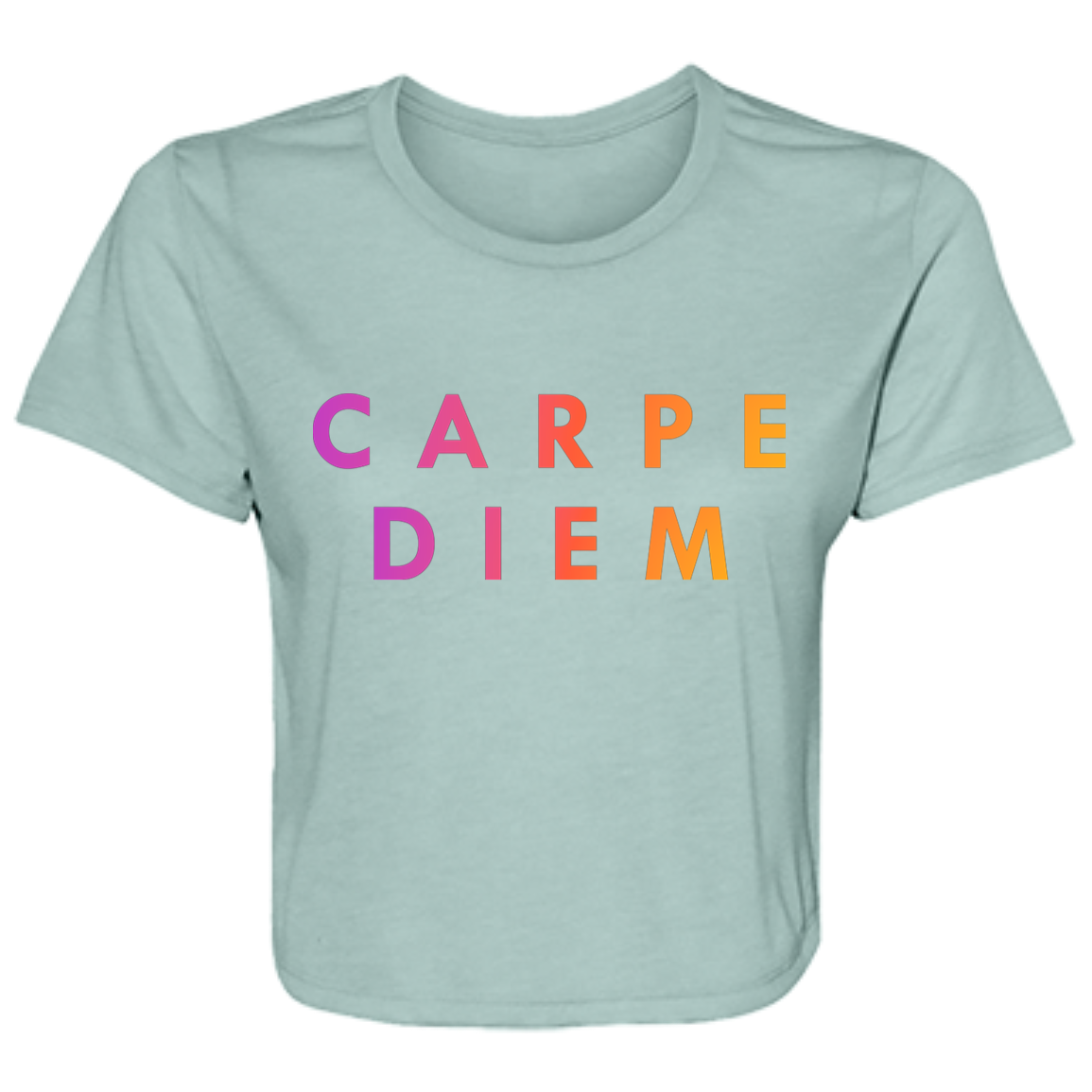 "Carpe diem." Womens Crop Top | BetterSaid.co