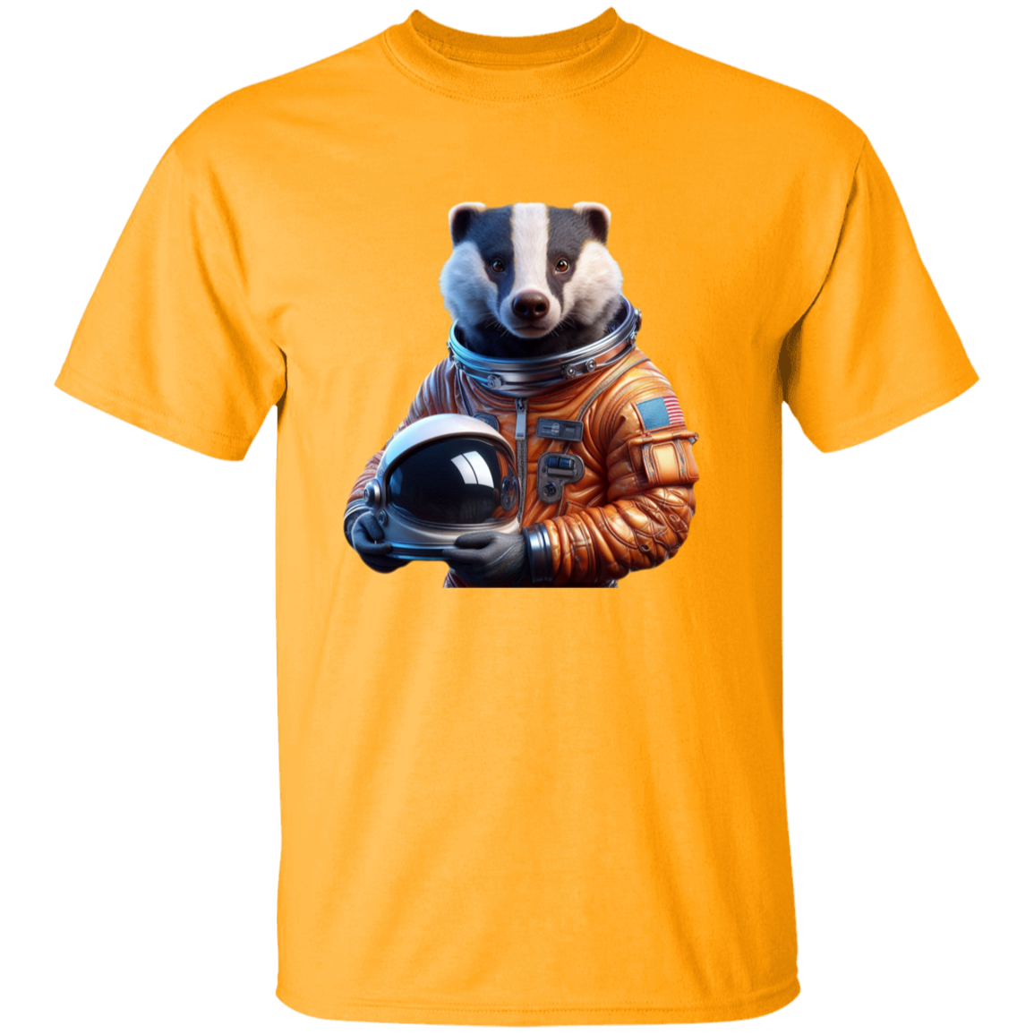 "Space Badger" Kids Cotton T-shirt | BetterSaid.co