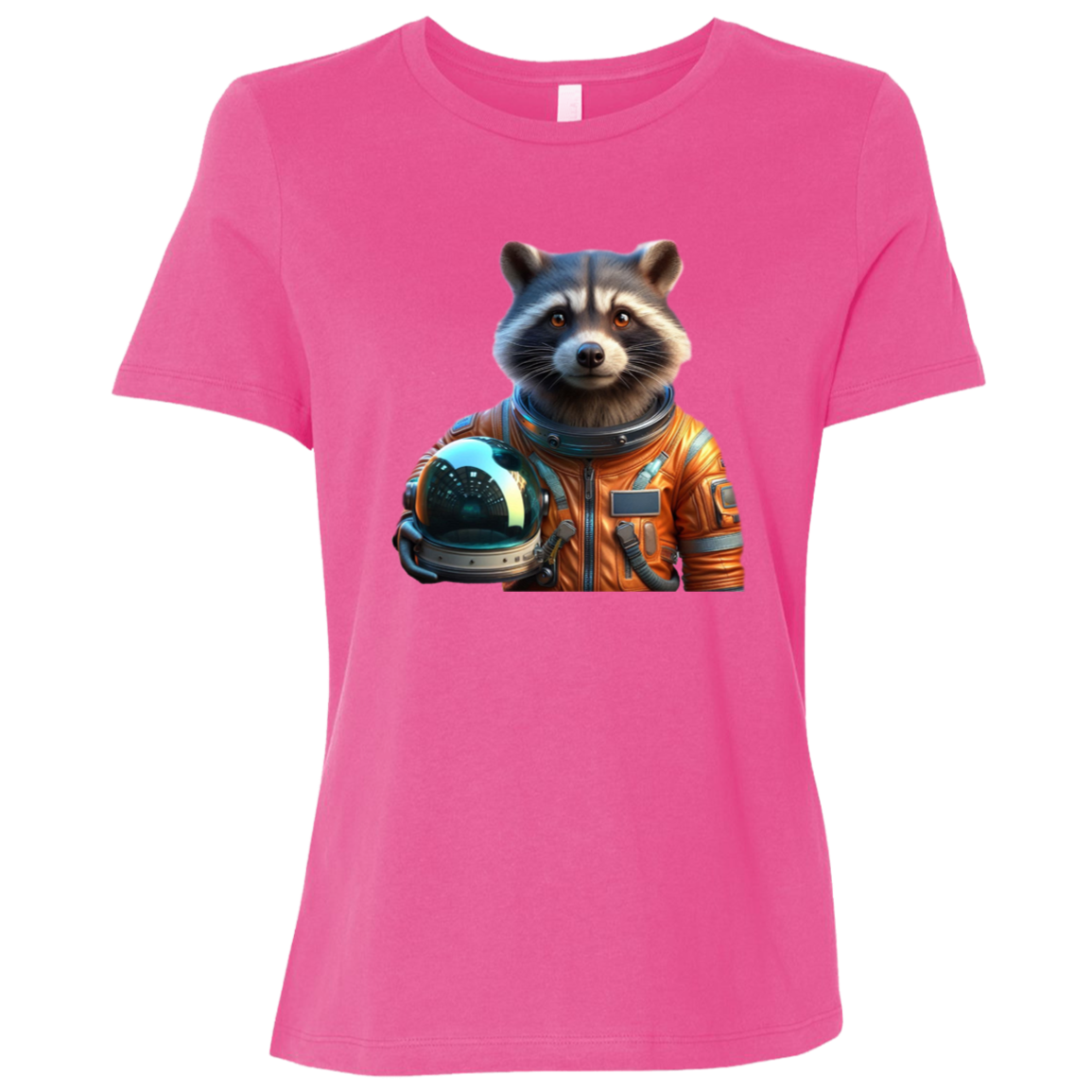 "Space Raccoon" Womens Relaxed T-shirt | BetterSaid.co