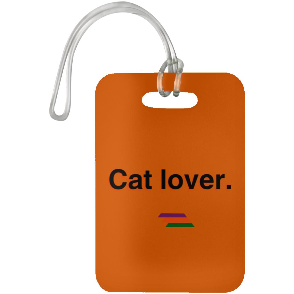 "Cat lover." Luggage Bag Tag | BetterSaid.co