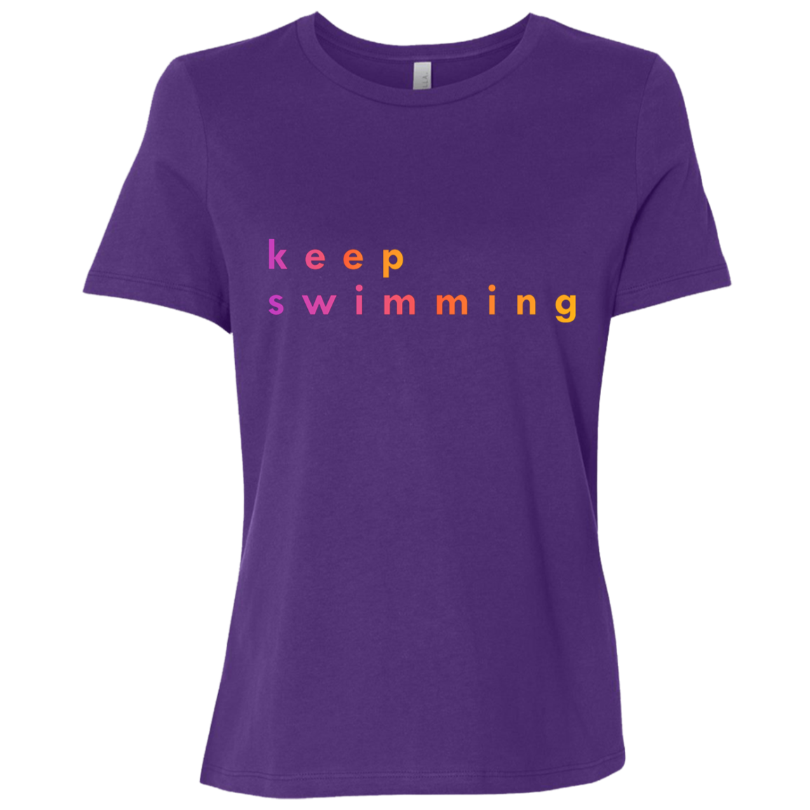 "Keep Swimming" Womens Relaxed T-shirt | BetterSaid.co