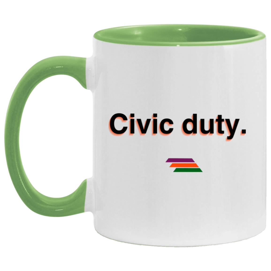"Civic duty." Coffee Cups | BetterSaid.co