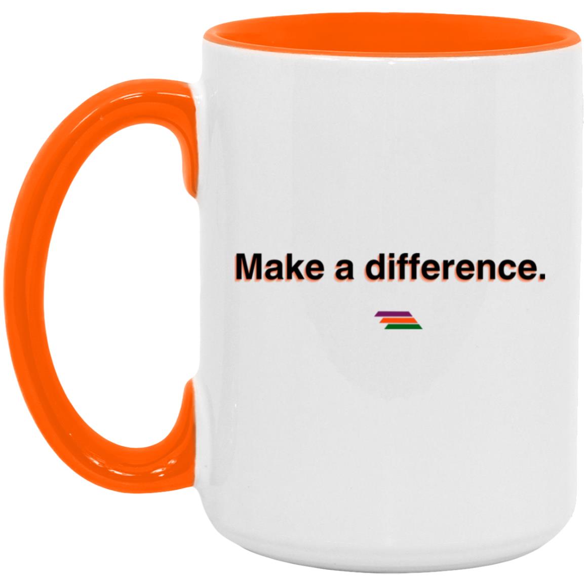 "Make a difference." Coffee Cups | BetterSaid.co