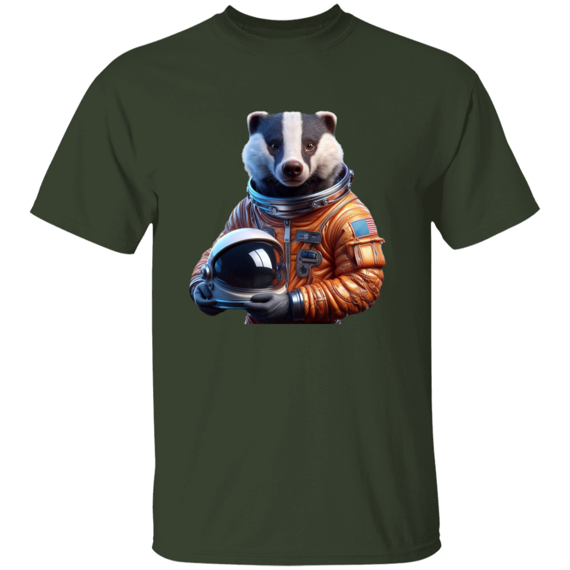 "Space Badger" Kids Cotton T-shirt | BetterSaid.co