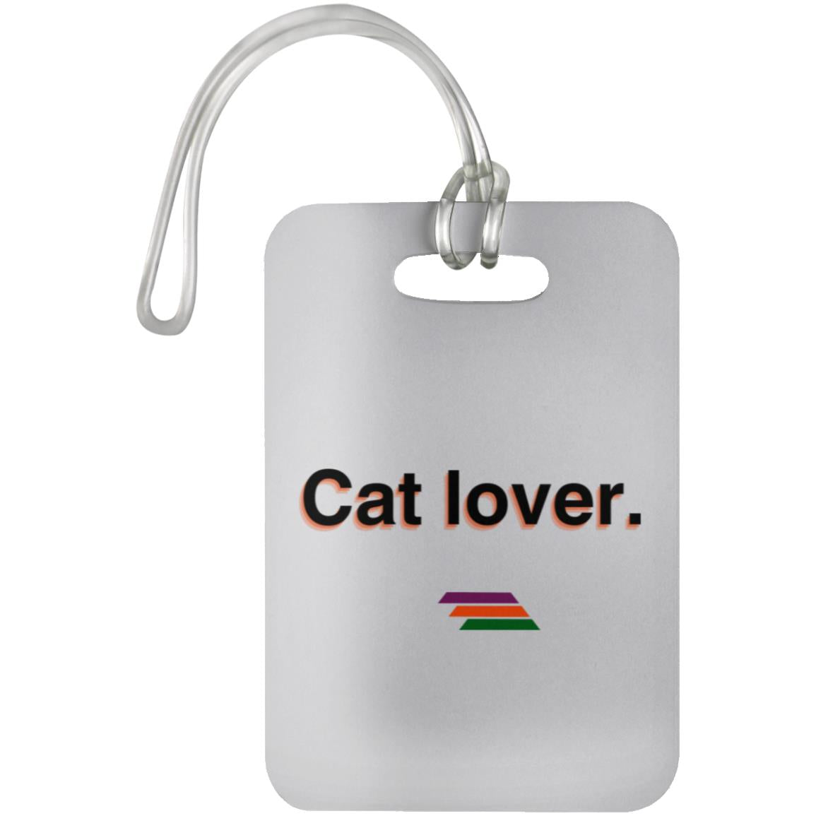"Cat lover." Luggage Bag Tag | BetterSaid.co