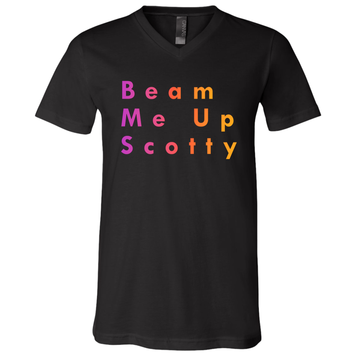 "Beam Me Up Scotty" V-neck T-shirt | BetterSaid.co