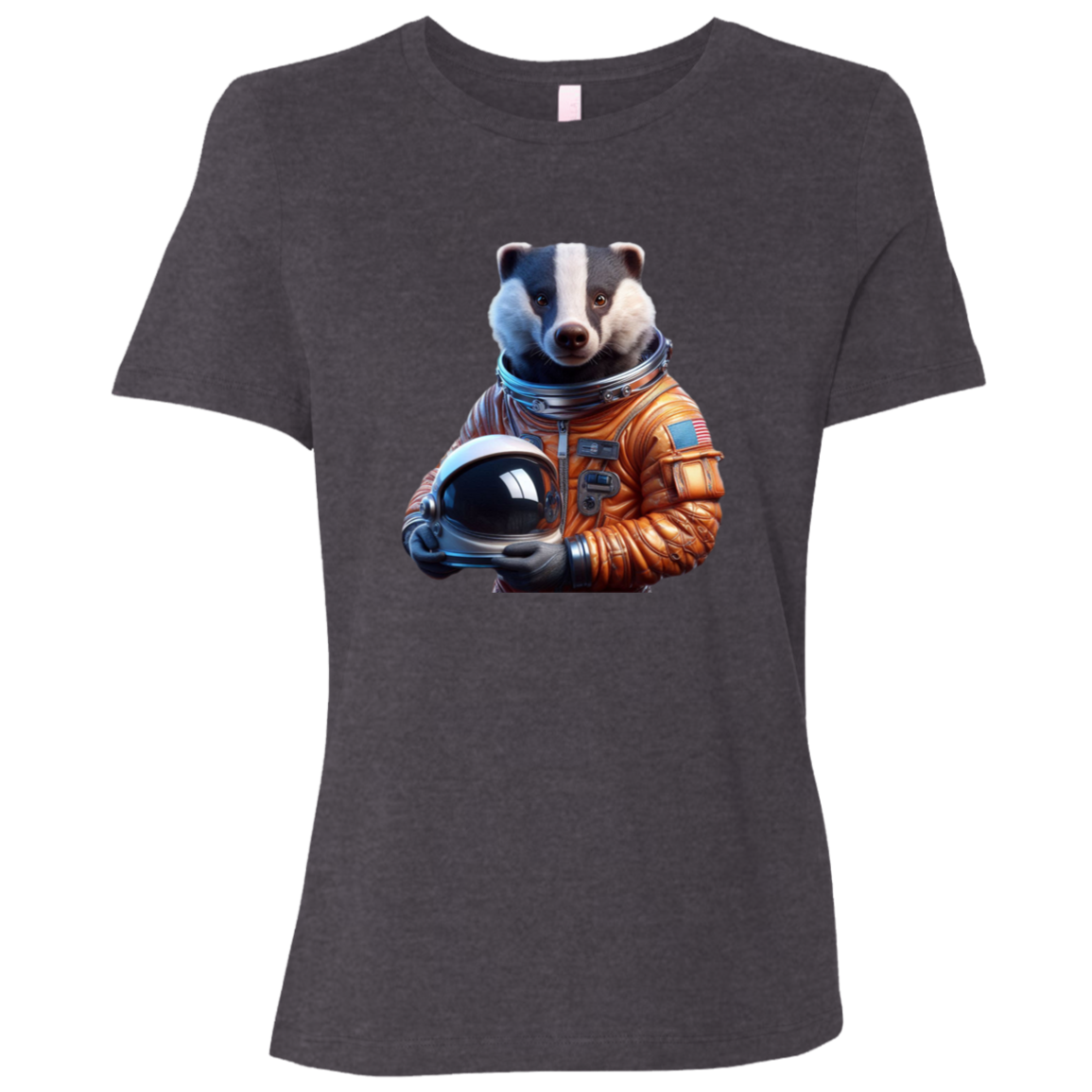 "Space Badger" Womens Relaxed T-shirt | BetterSaid.co