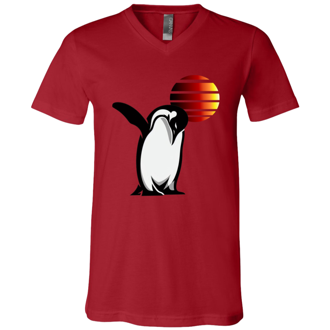 "Penguin" Mens V-neck T-shirt | BetterSaid.co