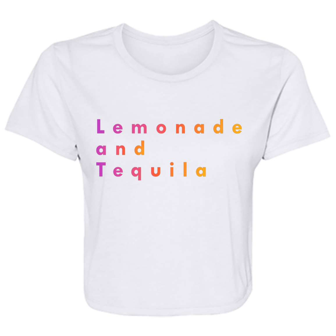 "Lemonade and Tequila" Womens Crop Top | BetterSaid.co