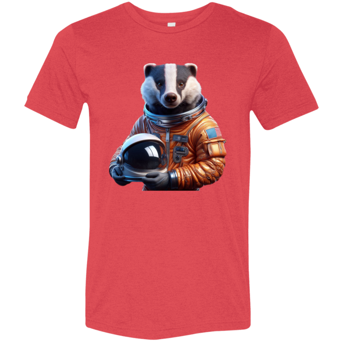 "Space Badger" Tri-blend T-shirt | BetterSaid.co