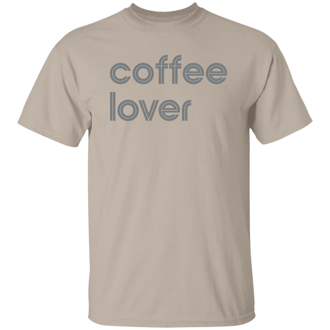 "Coffee lover." Mens T-shirt | BetterSaid.co