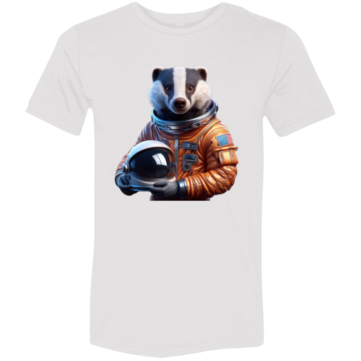 "Space Badger" Tri-blend T-shirt | BetterSaid.co
