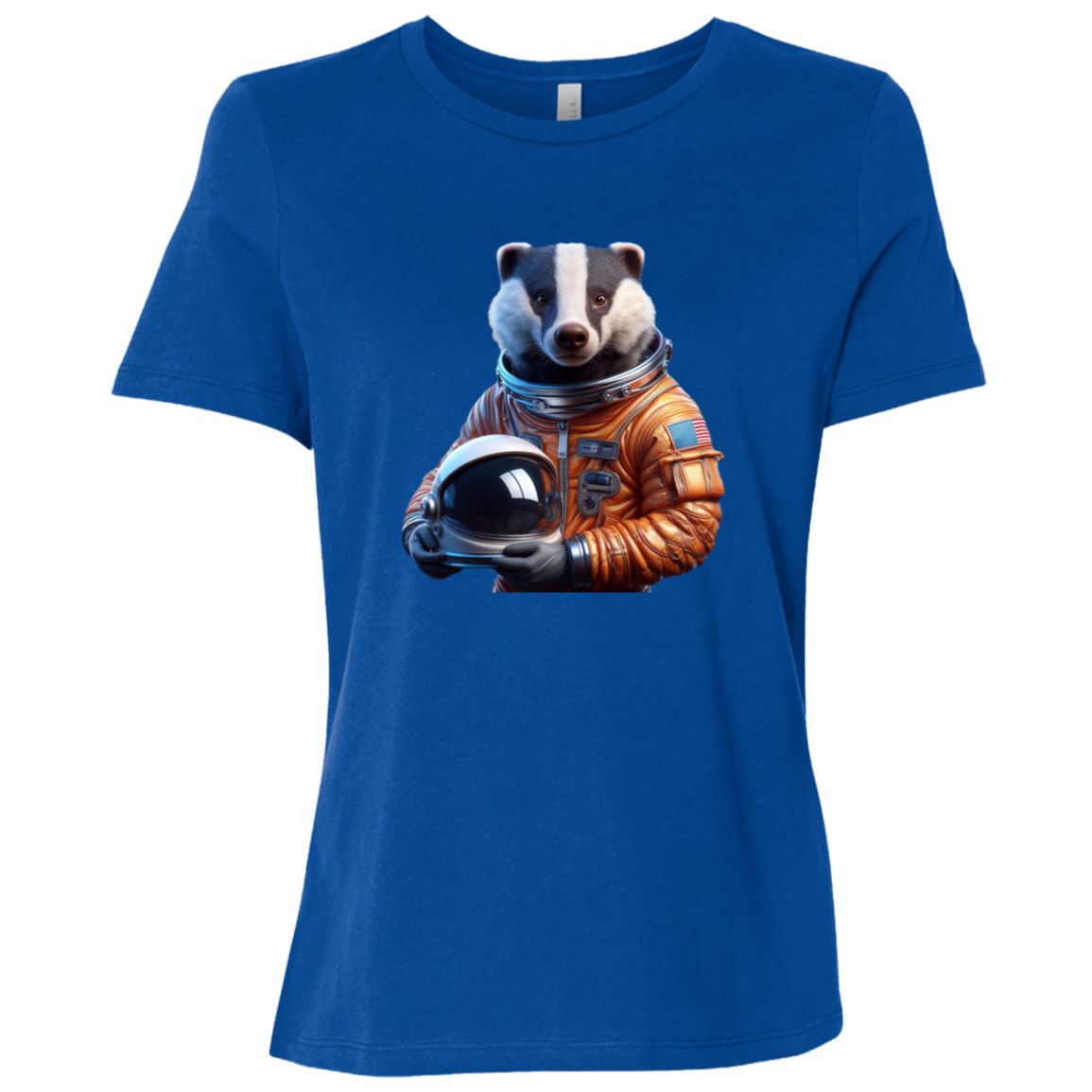 "Space Badger" Womens Relaxed T-shirt | BetterSaid.co