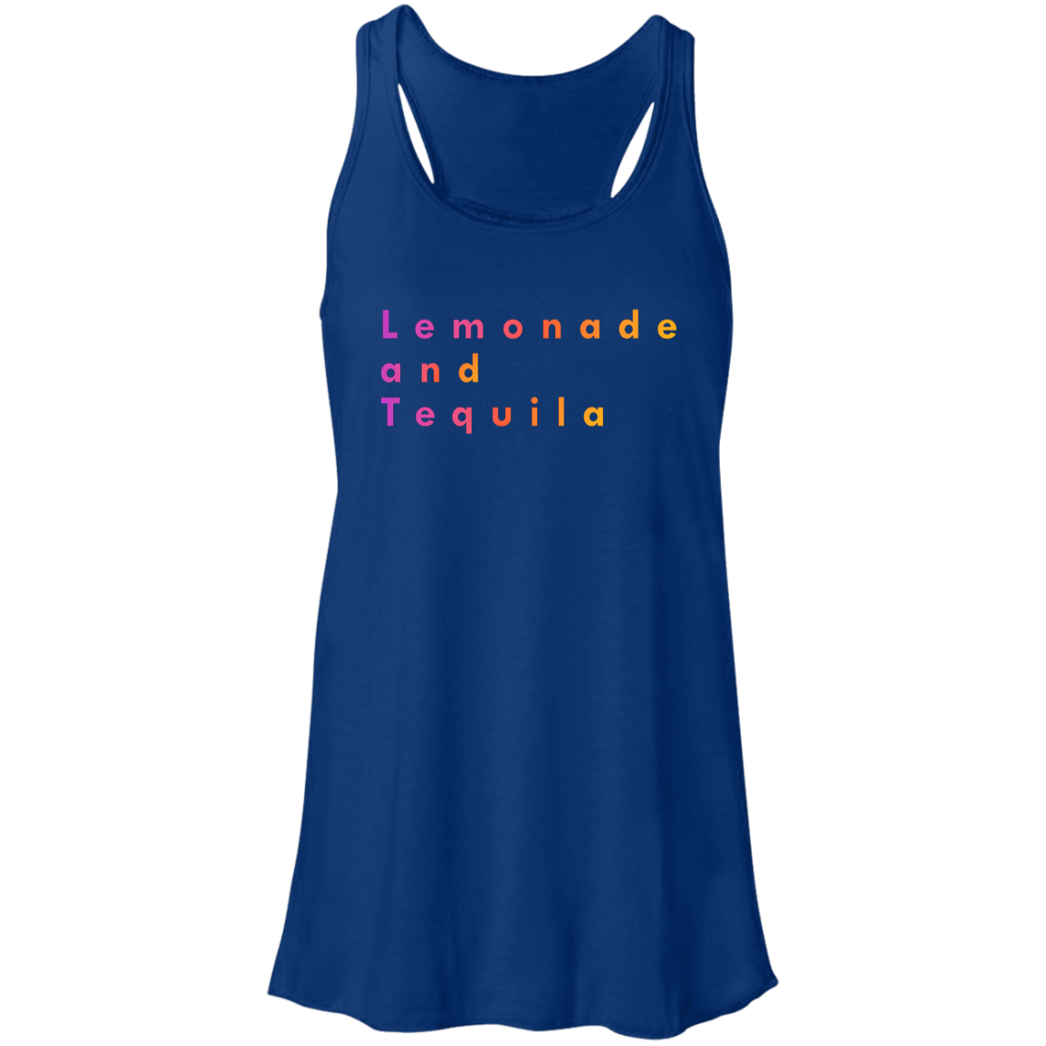 "Lemonade and Tequila" Flowy Racerback Tank