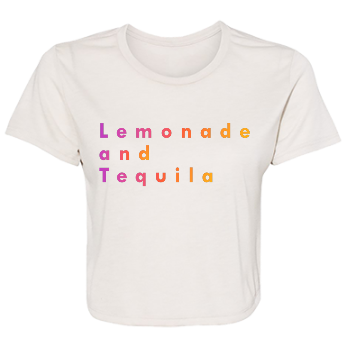 "Lemonade and Tequila" Womens Crop Top | BetterSaid.co