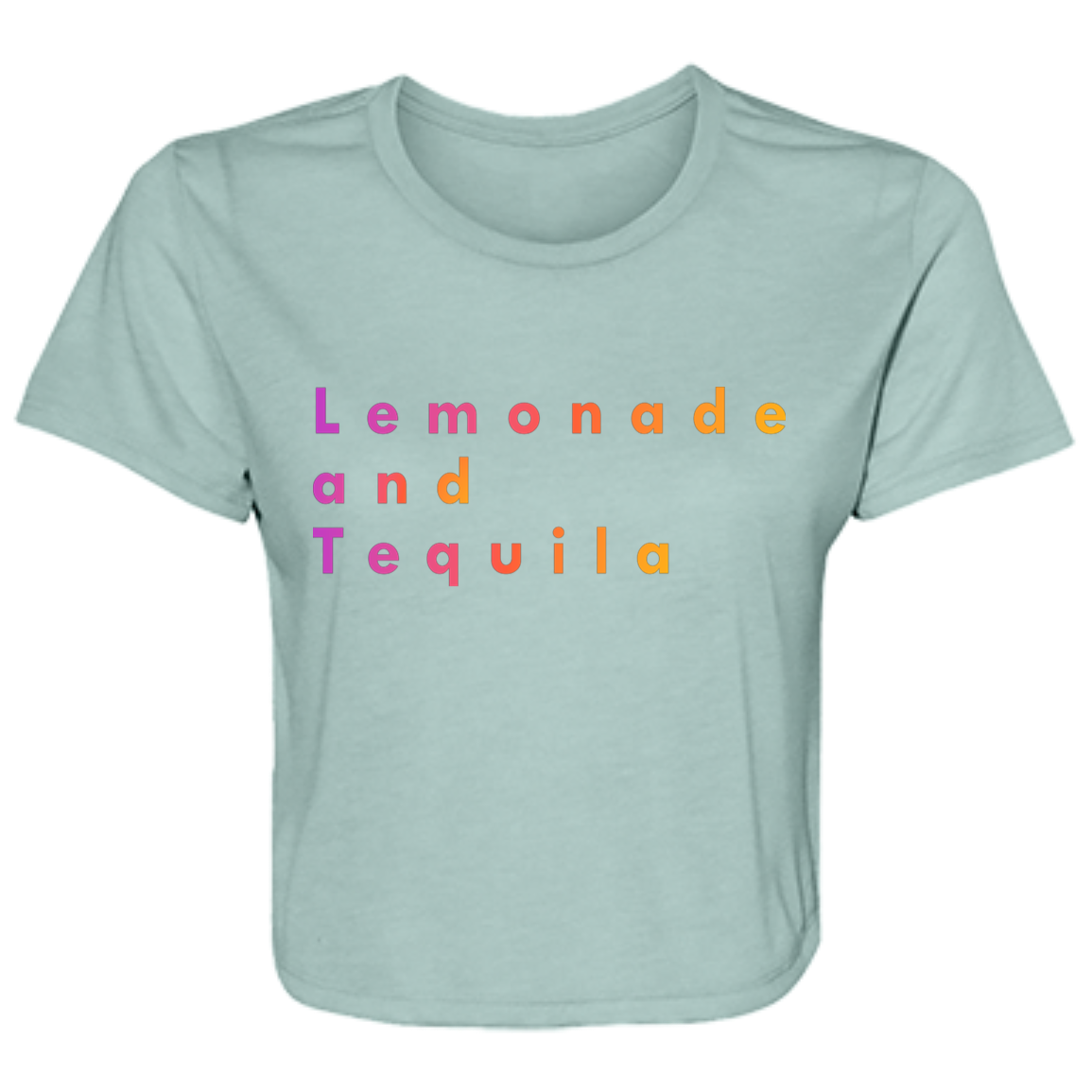 "Lemonade and Tequila" Womens Crop Top | BetterSaid.co