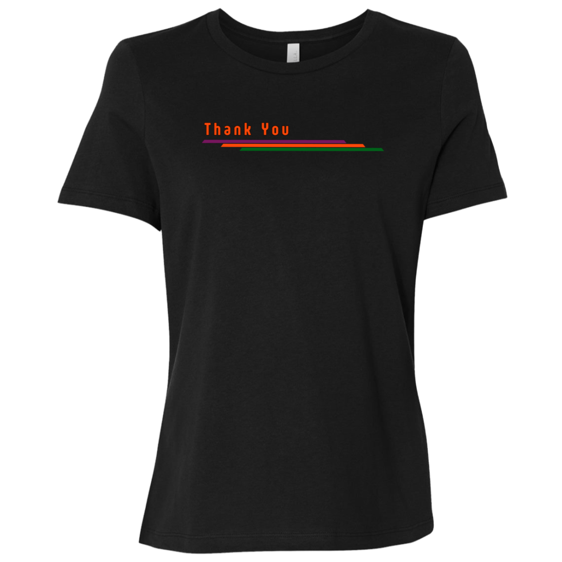 "Thank you" Womens Relaxed T-shirt | BetterSaid.co