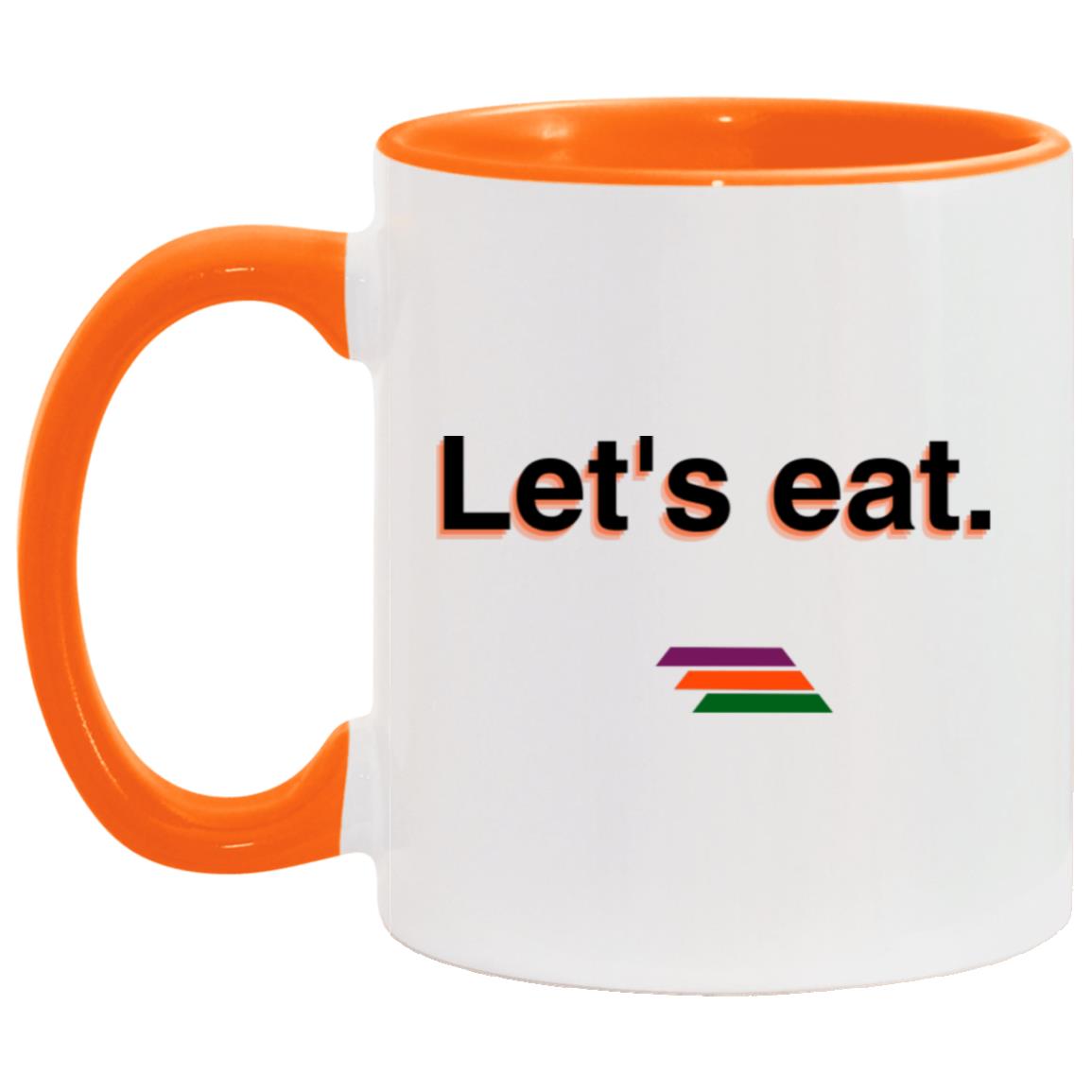 "Let's eat." Coffee Cups | BetterSaid.co