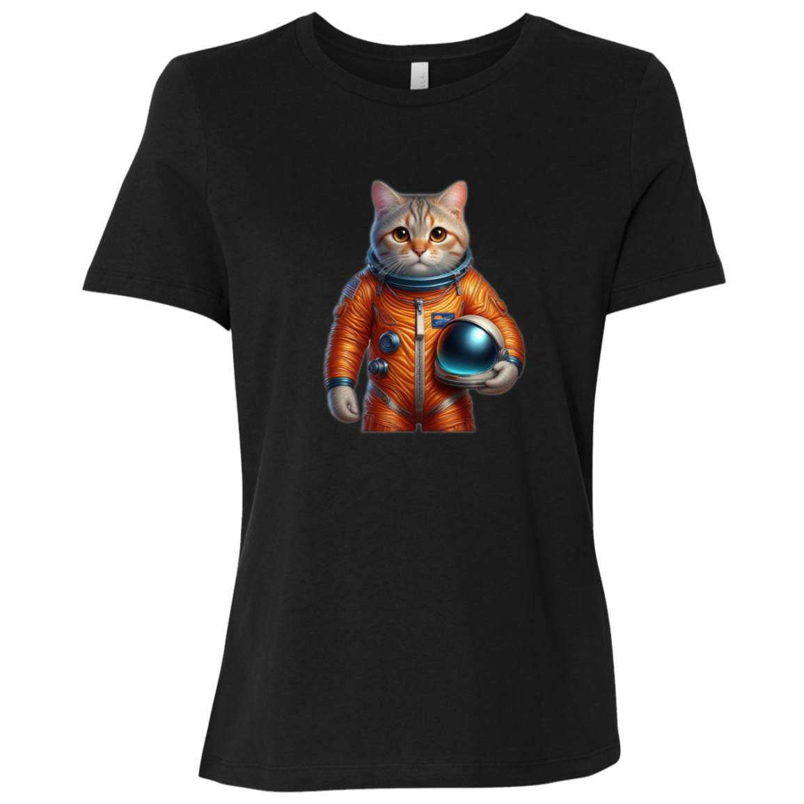 "Space Cat" Womens Relaxed T-shirt | BetterSaid.co