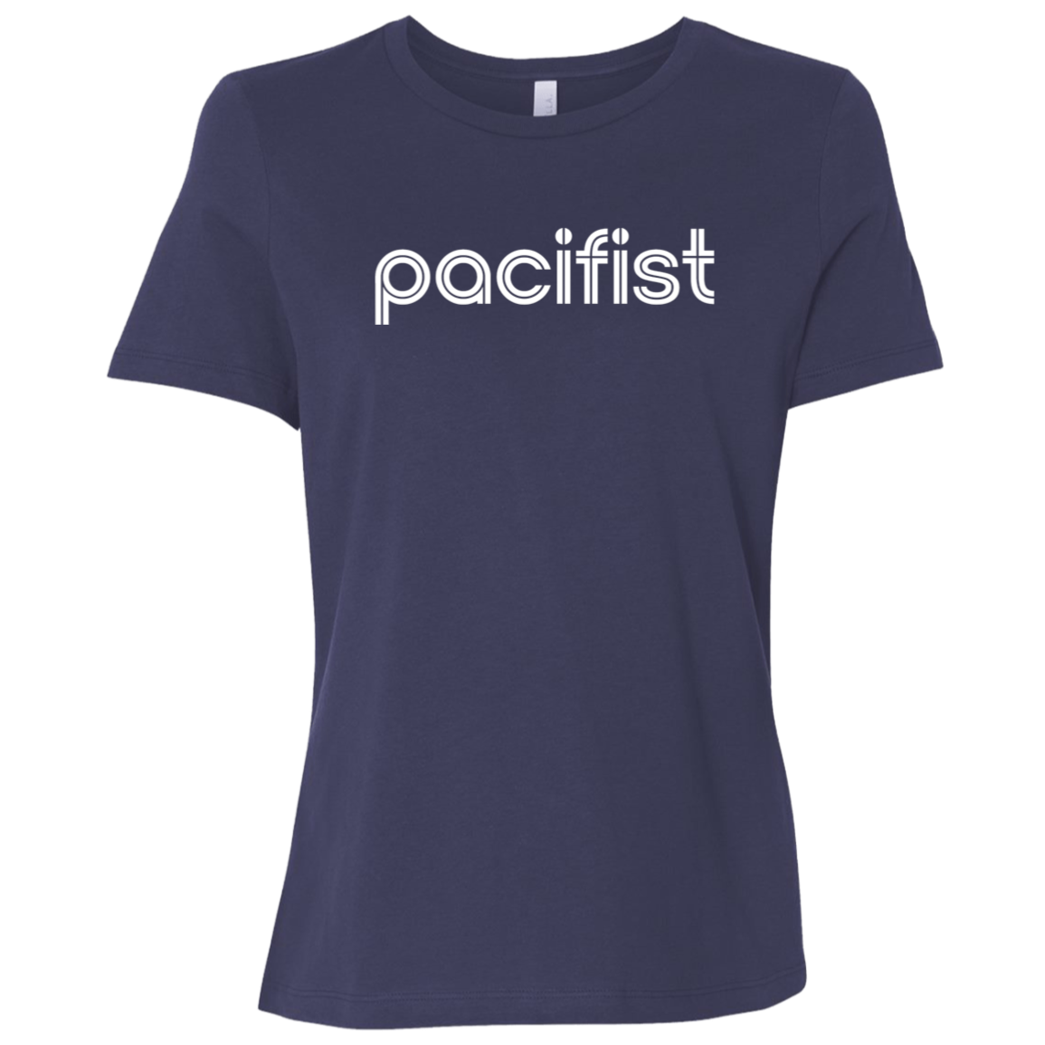 "pacifist" Womens Relaxed T-shirt | BetterSaid.co