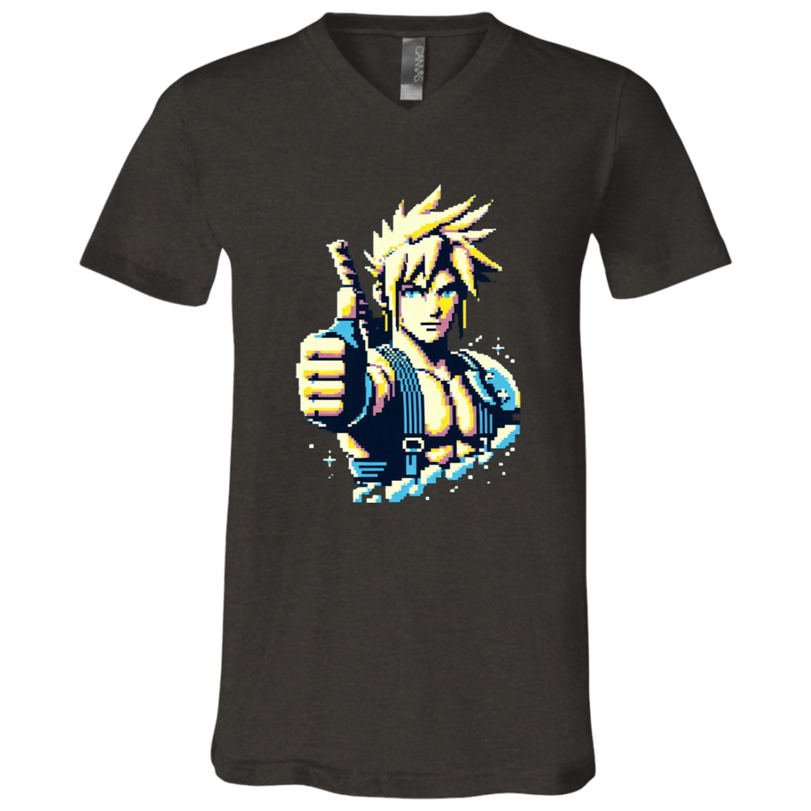 "Thumbs-up 90s Style" Mens V-neck T-shirt | BetterSaid.co