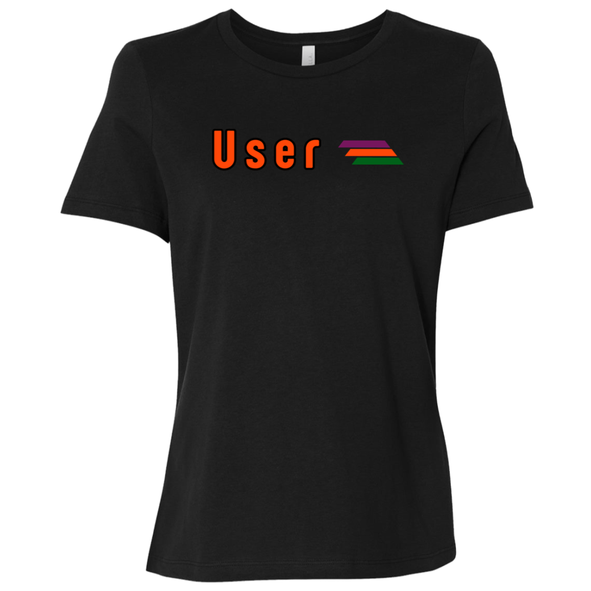 "User" Womens Relaxed T-shirt | BetterSaid.co