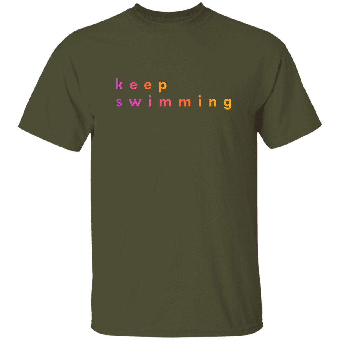 "Keep Swimming" Mens T-shirt | BetterSaid.co