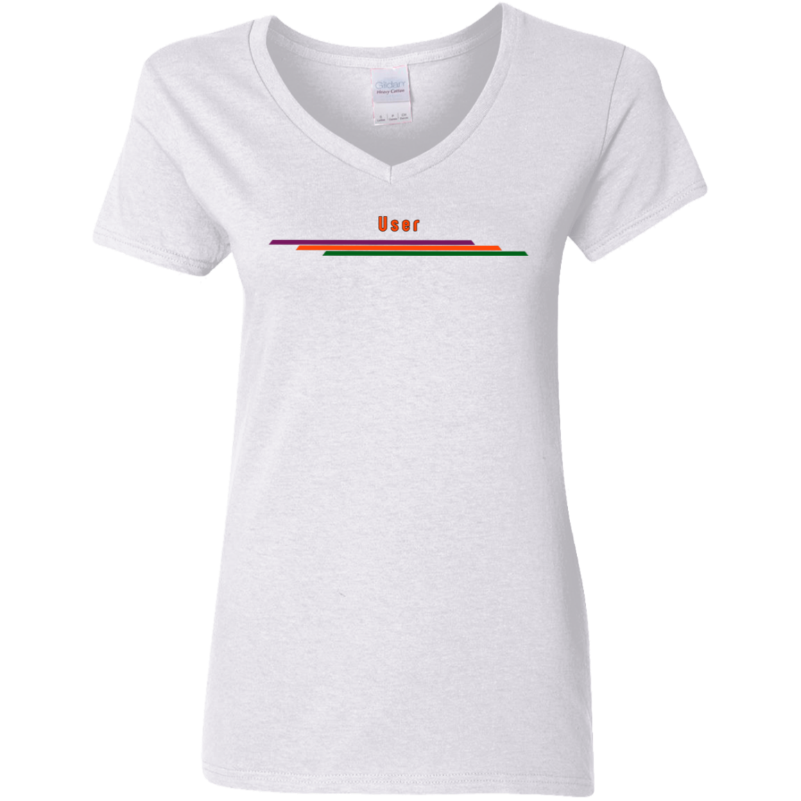 "User" Womens V-neck T-shirt | BetterSaid.co