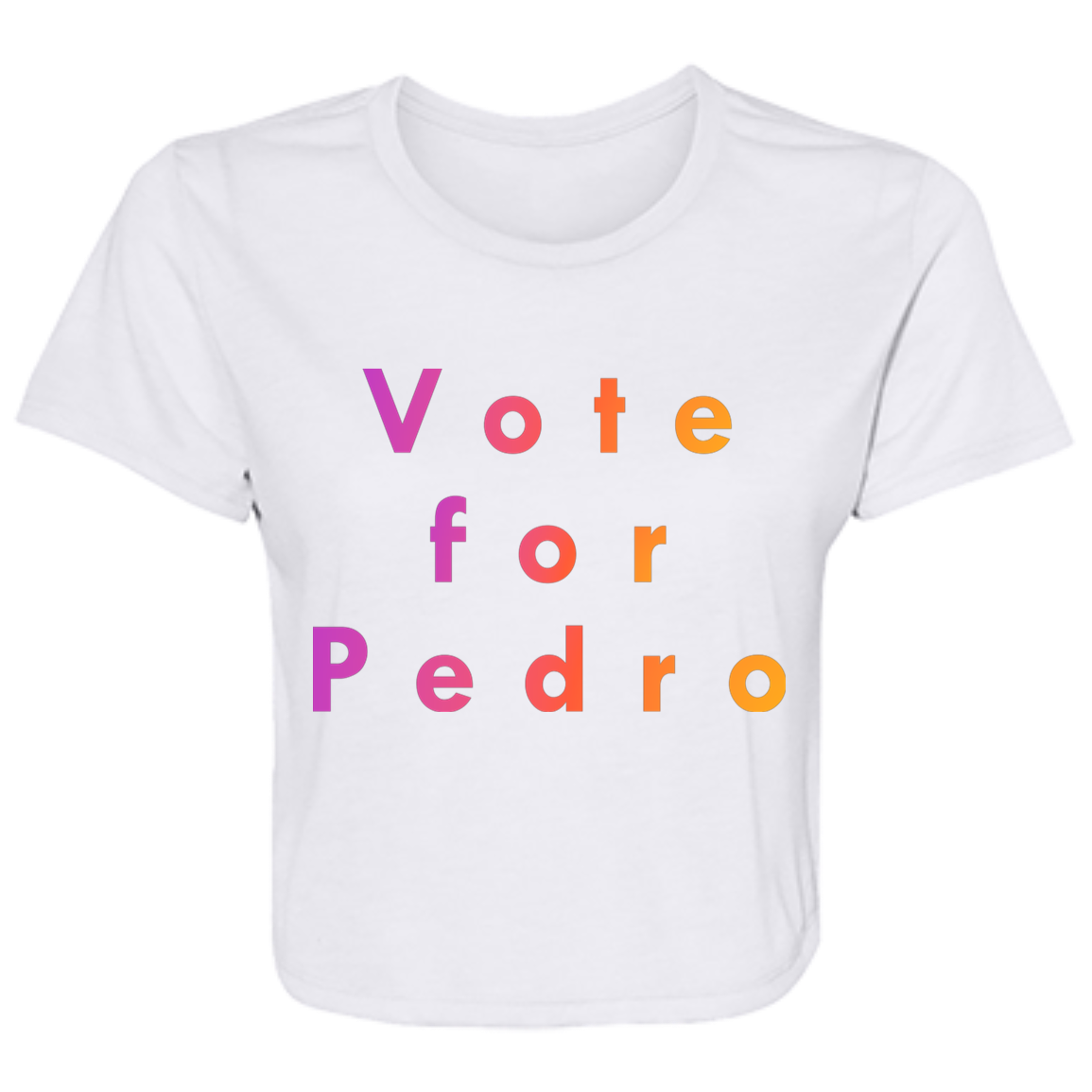 "Vote for Pedro" Womens Crop Top | BetterSaid.co