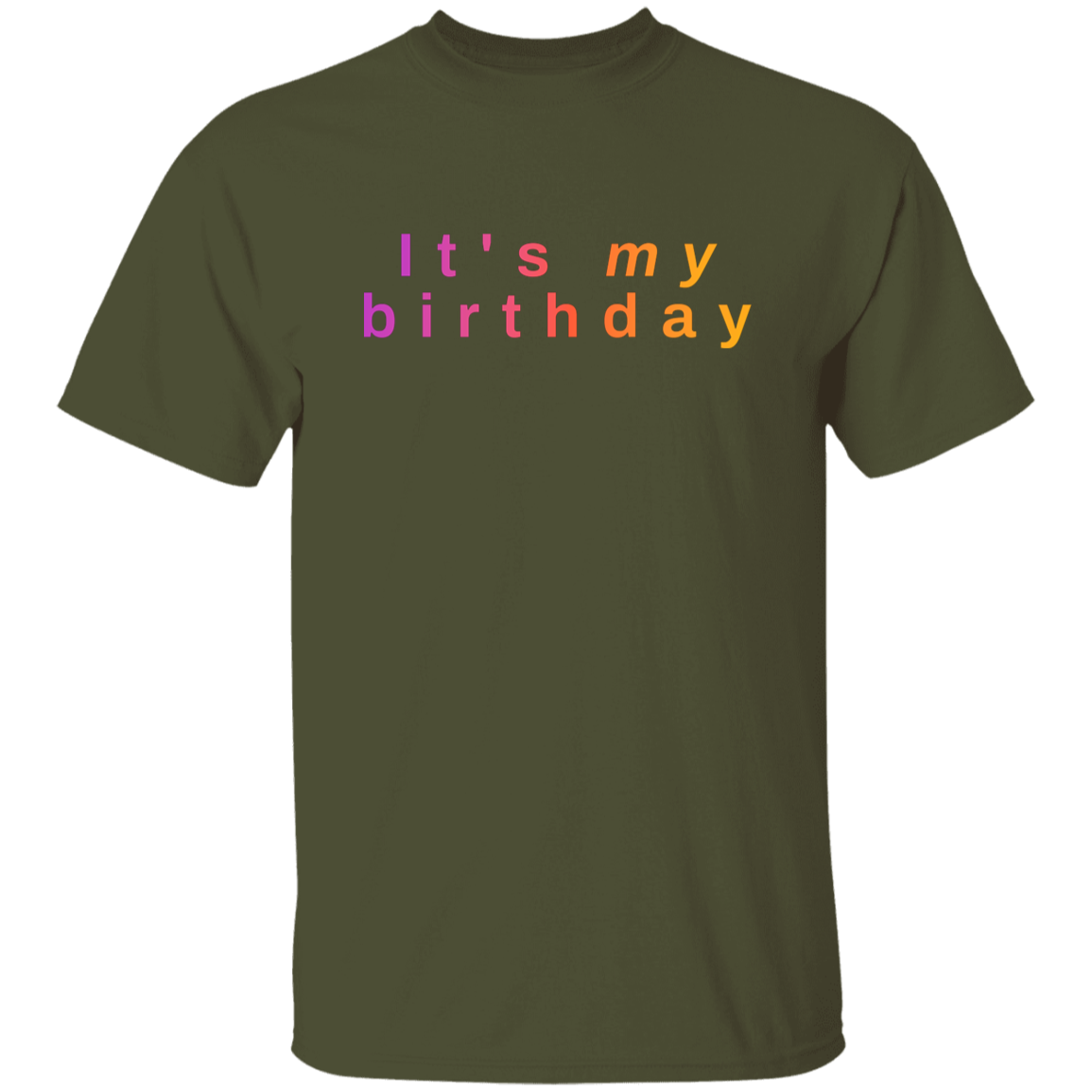 "It's my birthday" Mens T-shirt | BetterSaid.co