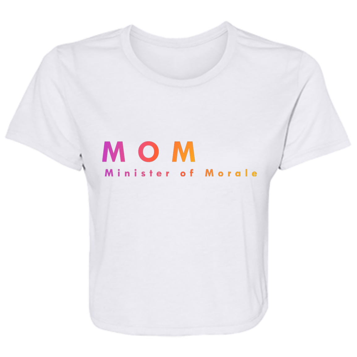 "Mom. Minister of Morale." Womens Crop Top | BetterSaid.co