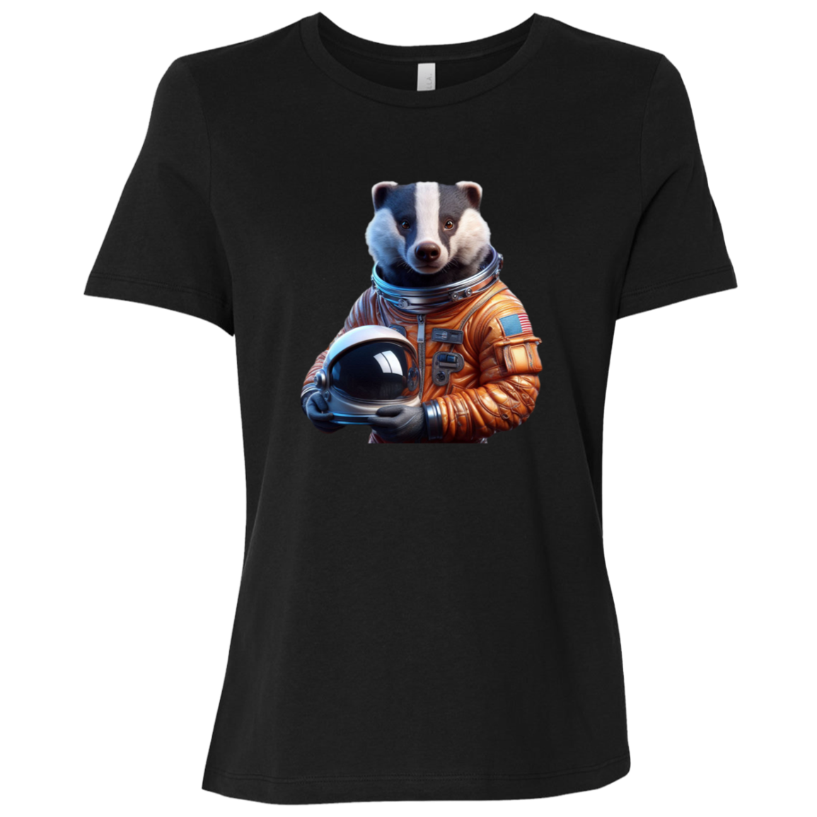 "Space Badger" Womens Relaxed T-shirt | BetterSaid.co
