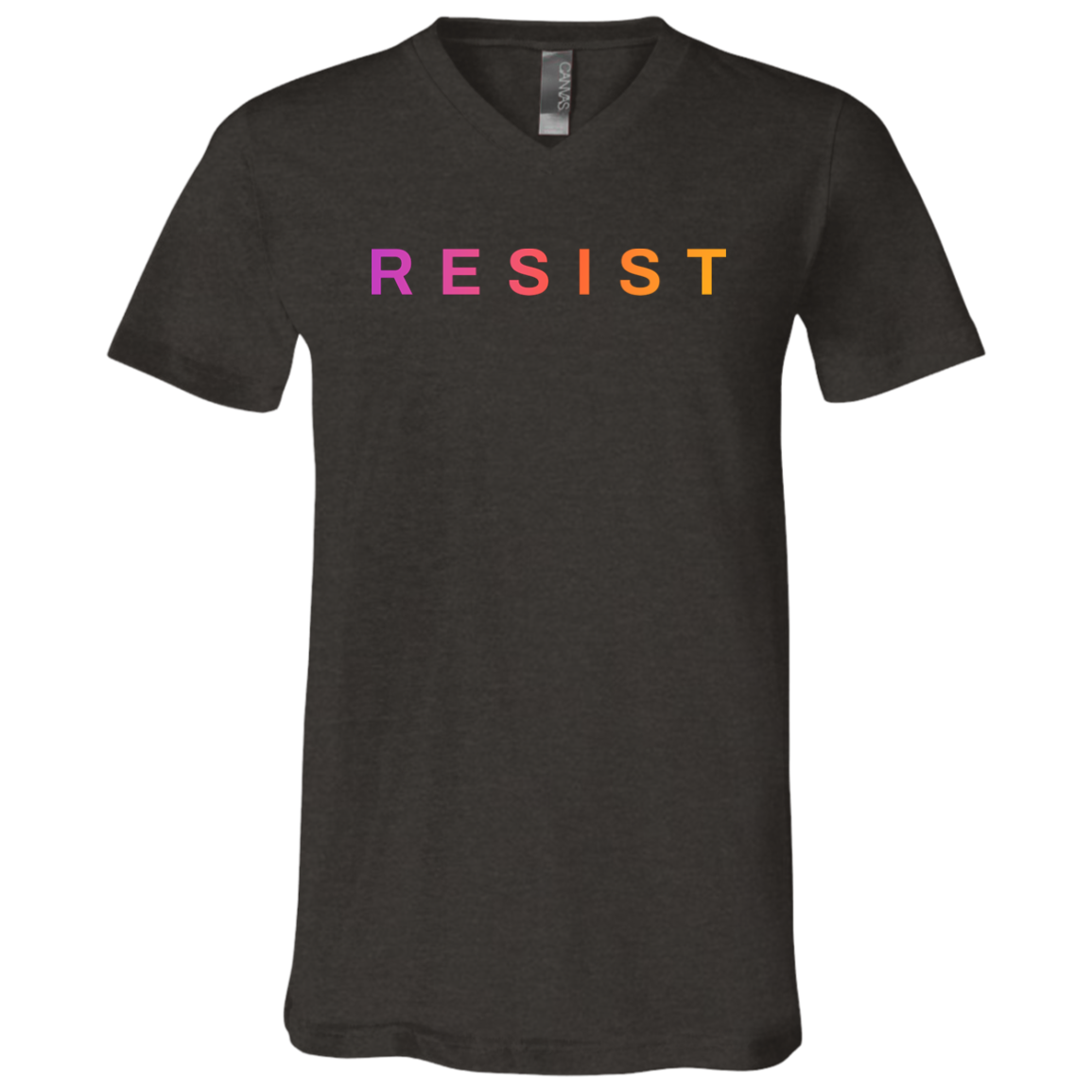 "Resist." Mens V-neck T-shirt | BetterSaid.co