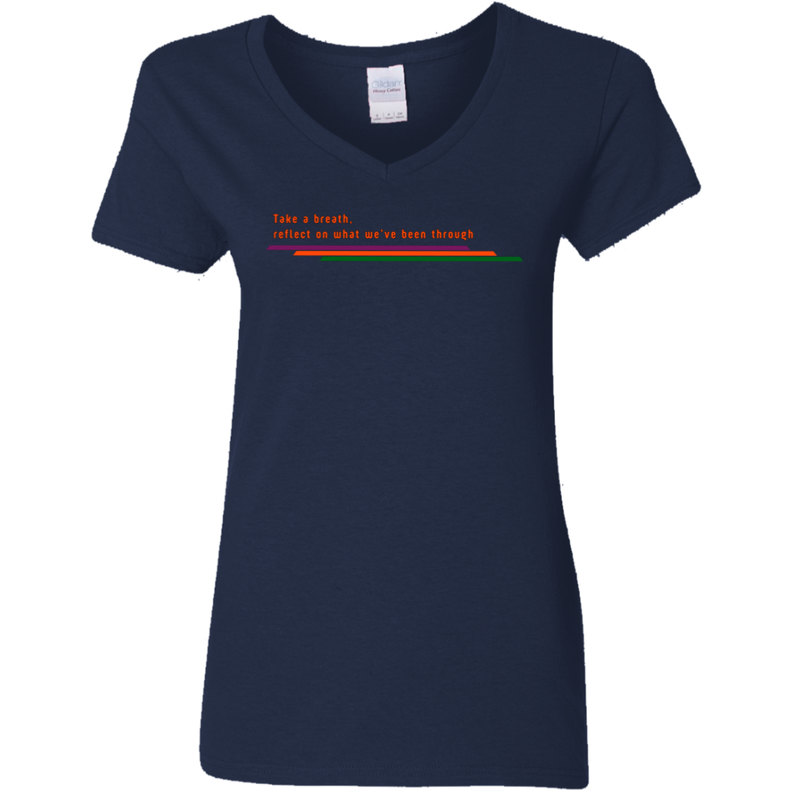 "Take a breath" Womens V-neck T-shirt | BetterSaid.co