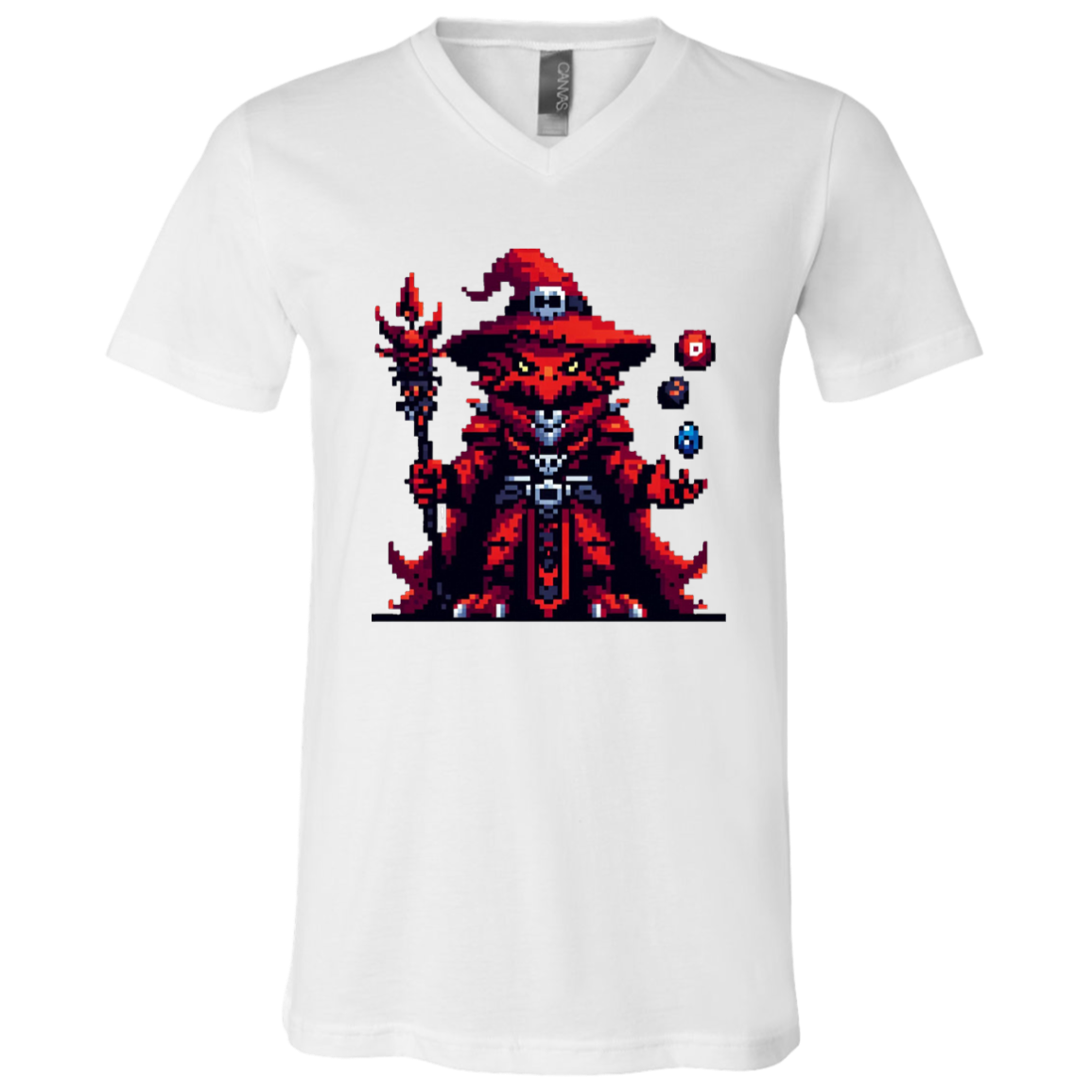 "Red Dragonborn" Mens V-neck T-shirt | BetterSaid.co