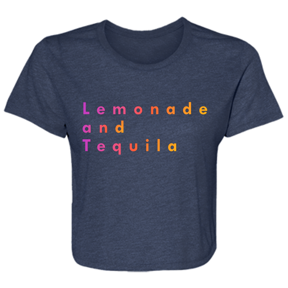 "Lemonade and Tequila" Womens Crop Top | BetterSaid.co