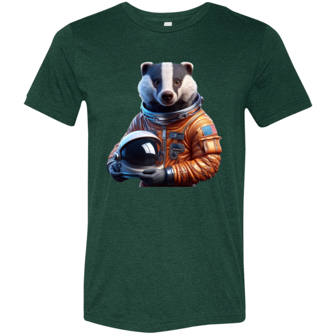 "Space Badger" Tri-blend T-shirt | BetterSaid.co