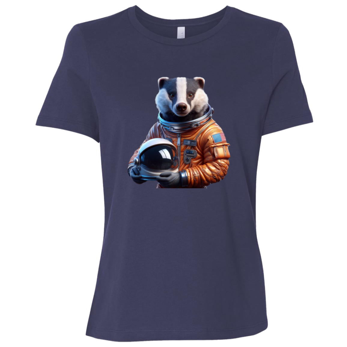 "Space Badger" Womens Relaxed T-shirt | BetterSaid.co