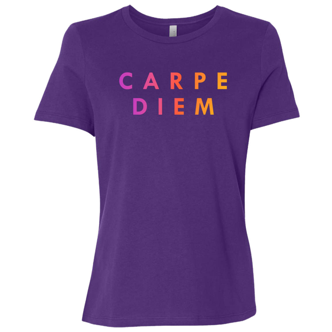 "Carpe diem." Womens T-shirt | BetterSaid.co