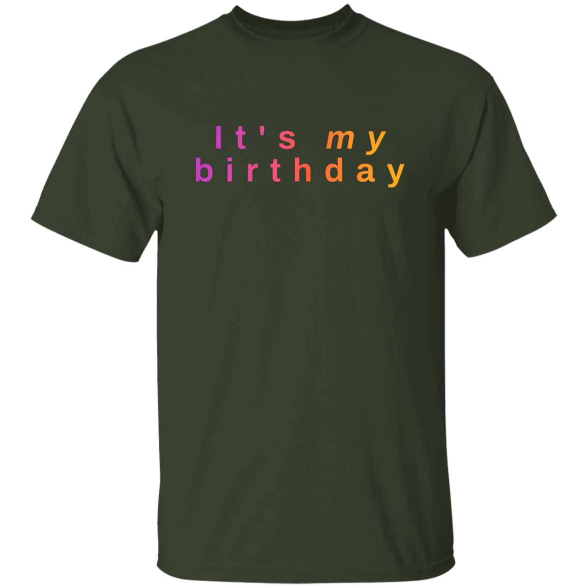 "It's my birthday" Mens T-shirt | BetterSaid.co