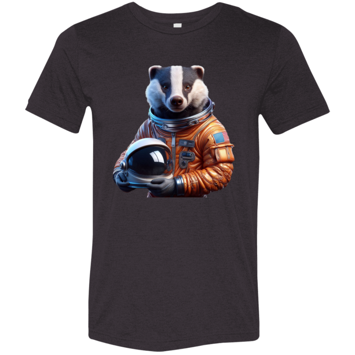 "Space Badger" Tri-blend T-shirt | BetterSaid.co