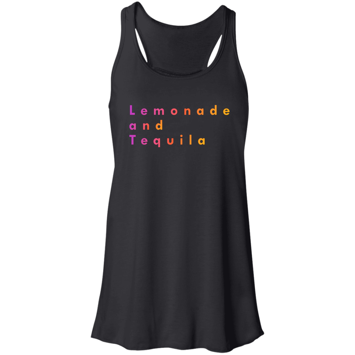 "Lemonade and Tequila" Flowy Racerback Tank