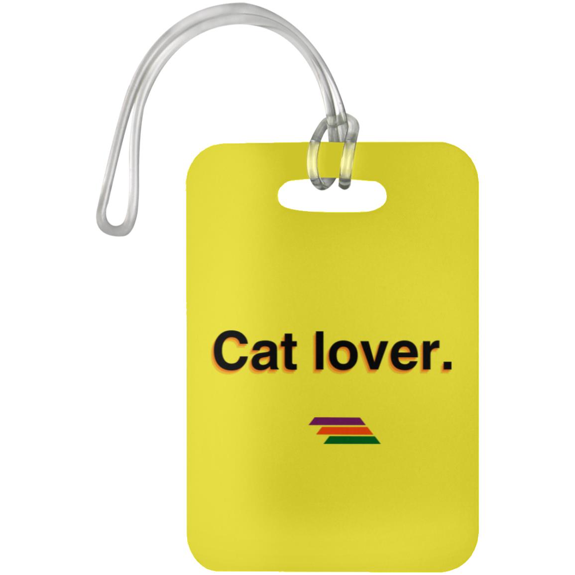 "Cat lover." Luggage Bag Tag | BetterSaid.co