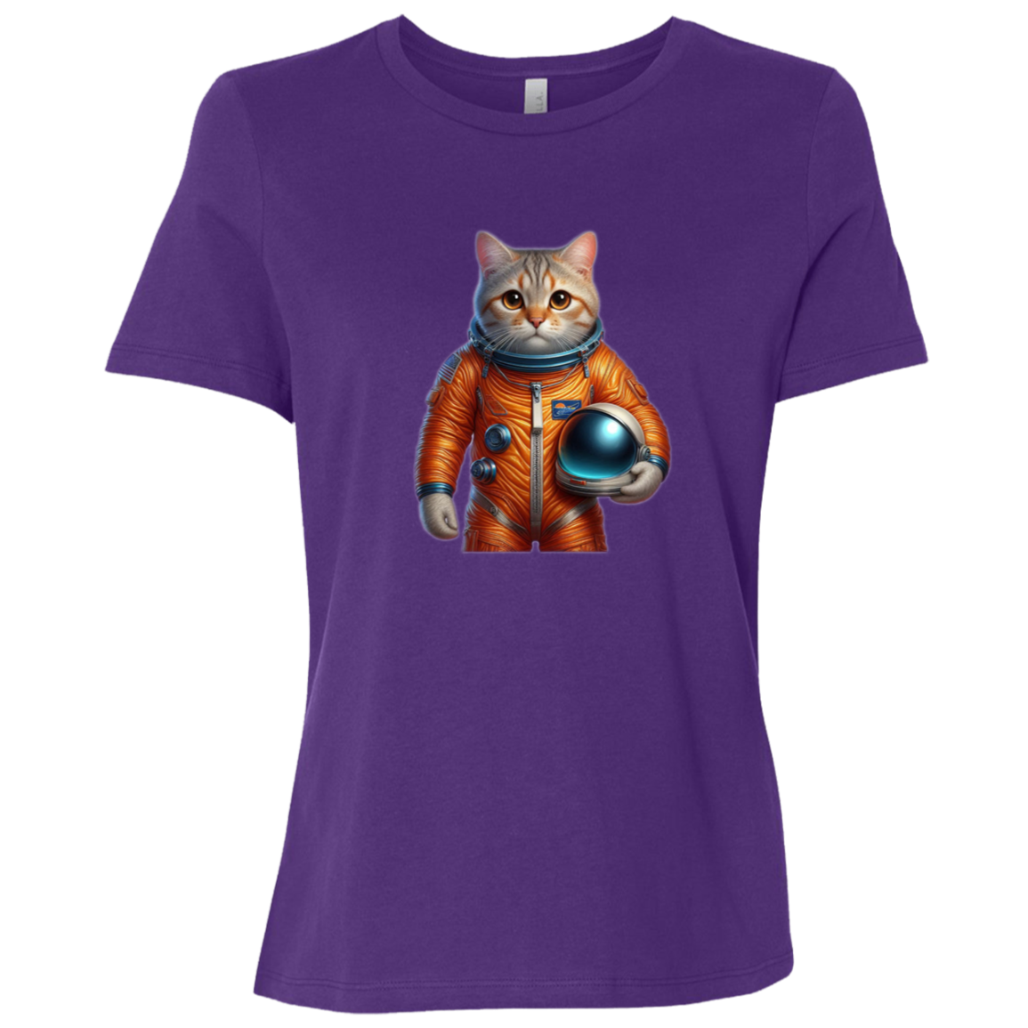 "Space Cat" Womens Relaxed T-shirt | BetterSaid.co