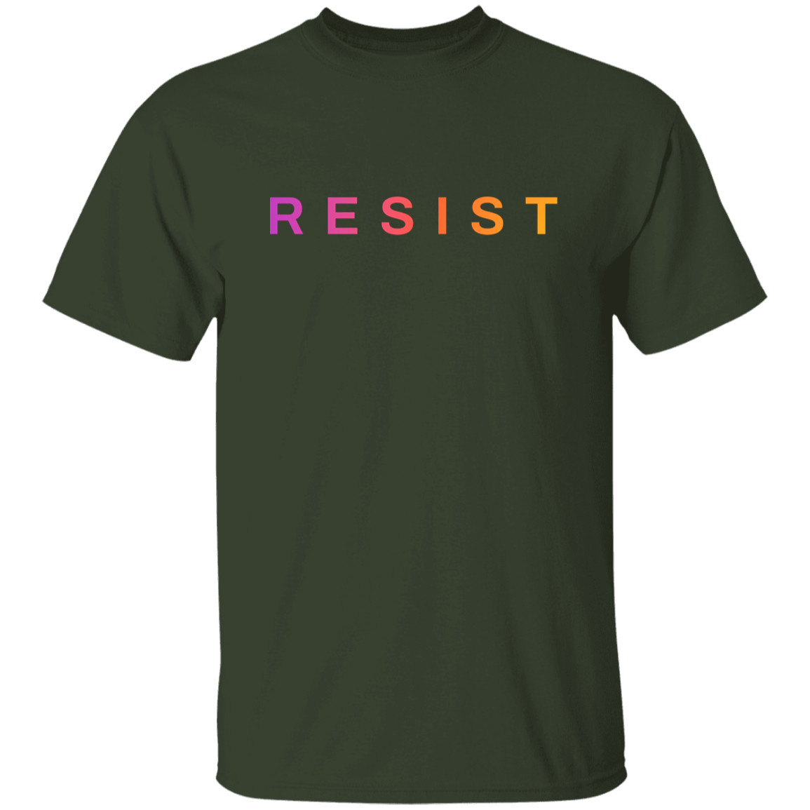 "Resist." Mens T-shirt | BetterSaid.co