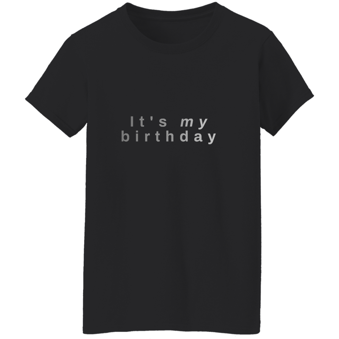 "It's my birthday" Womens T-shirt | BetterSaid.co