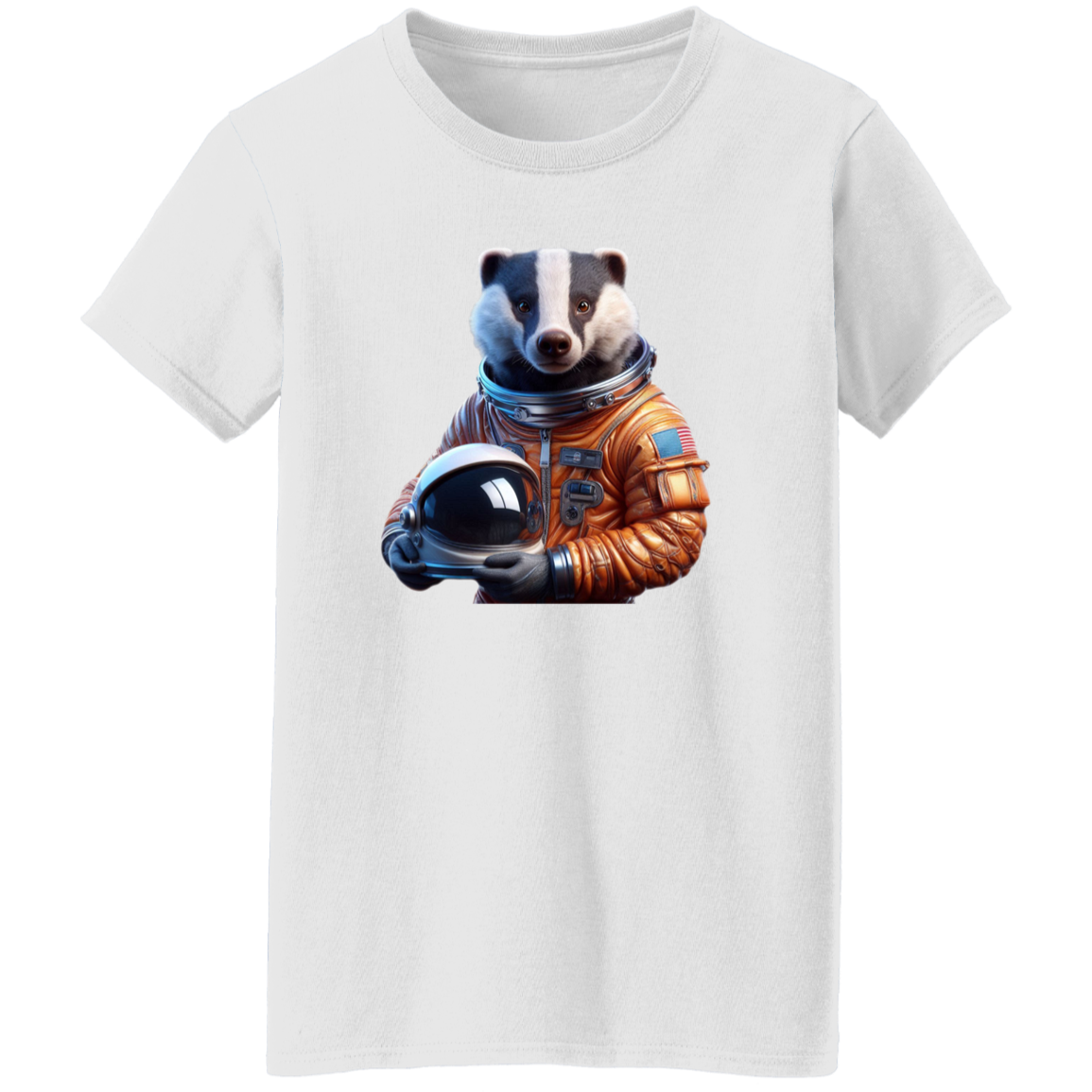 "Space Badger" Womens T-shirt | BetterSaid.co