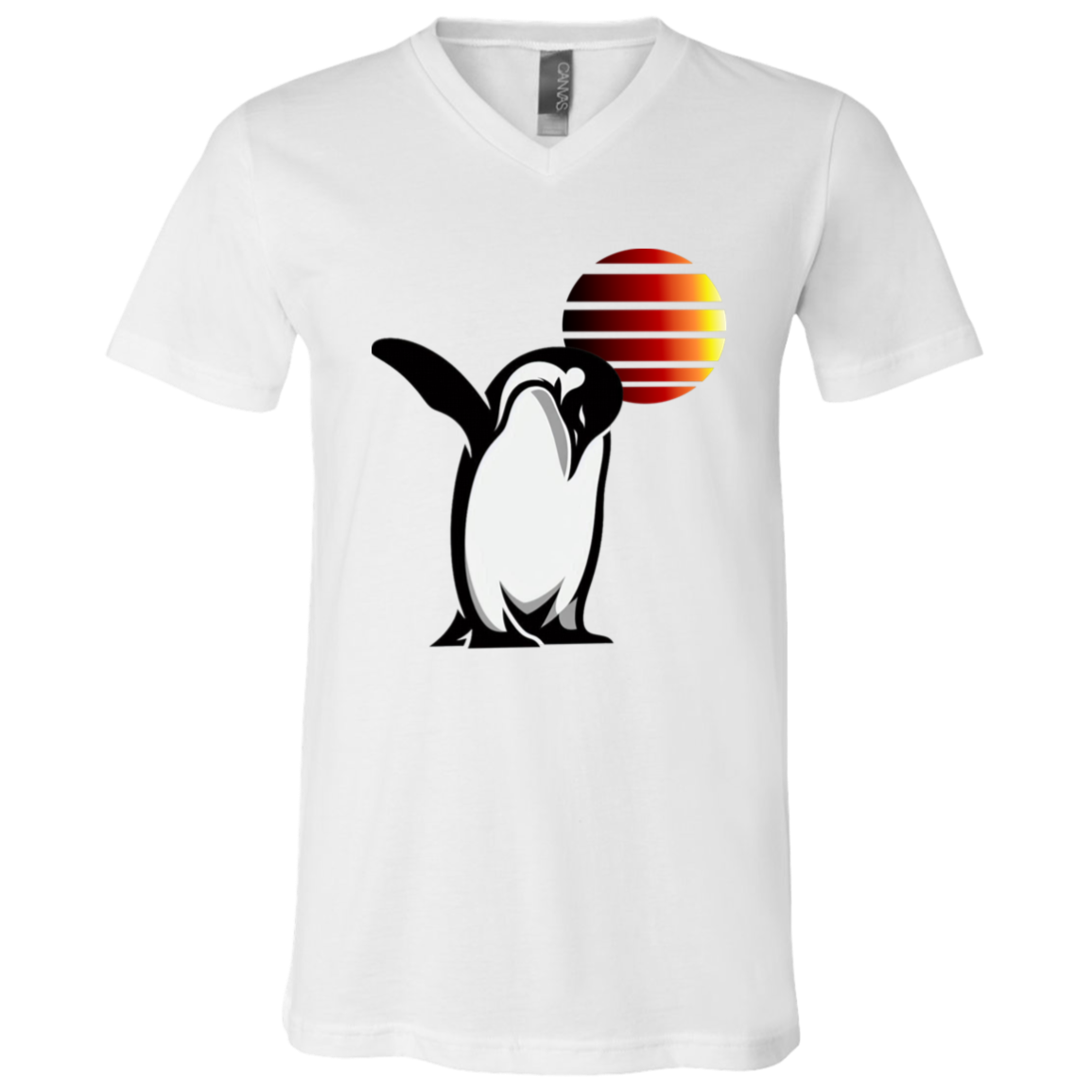 "Penguin" Mens V-neck T-shirt | BetterSaid.co